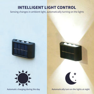 Nuvora Solar Wall Light – תאורת קיר סולארית Up & Down