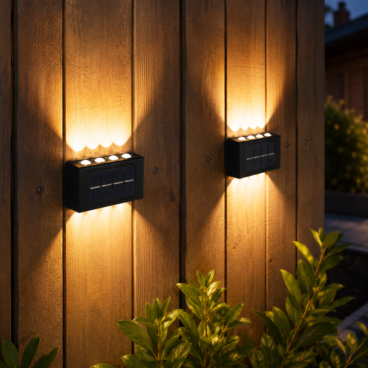 Nuvora Solar Wall Light – תאורת קיר סולארית Up & Down