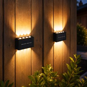 Nuvora Solar Wall Light – תאורת קיר סולארית Up & Down