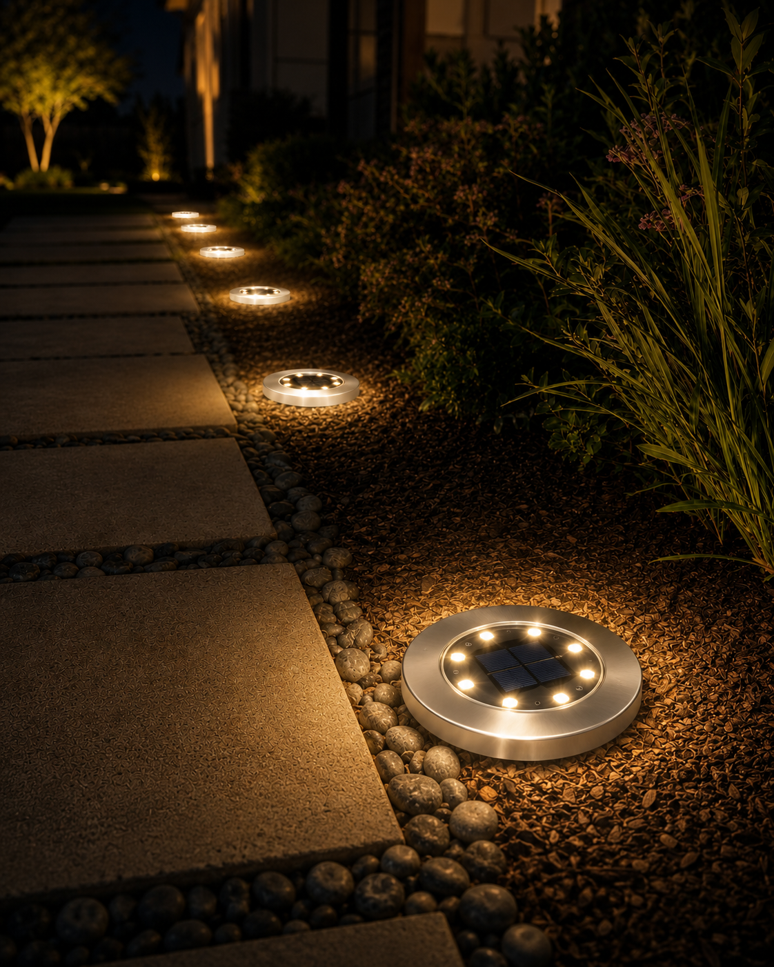 Nuvora Solar Ground Lights – 16LED דולק