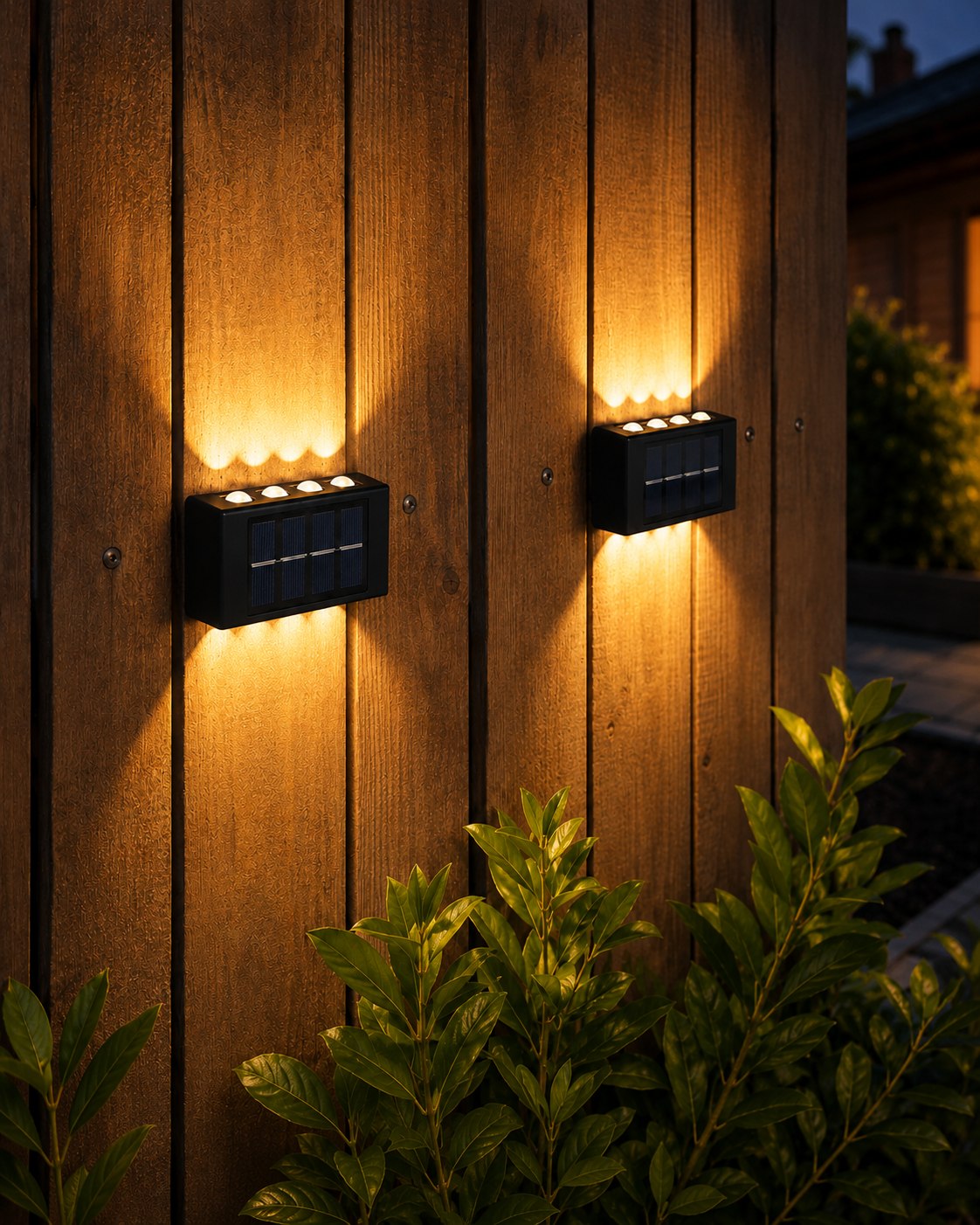 Nuvora Solar Wall Light – תאורת קיר סולארית Up & Down דולק